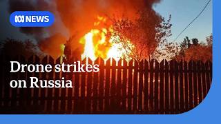 Ukraine launches massive barrage of drone strikes on Russia | ABC NEWS