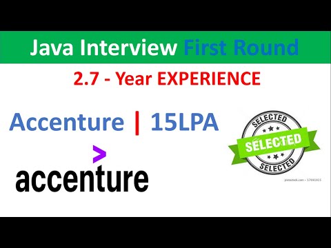 First Round | Java Developer Interview in Accenture experience
