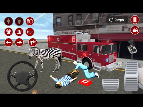 REAL FIRE TRUCK DRIVING SIMULATOR 2022-NEW FIRE FIGHTING FIREMAN'S DAILY JOB-ANDROID GAMEPLAY