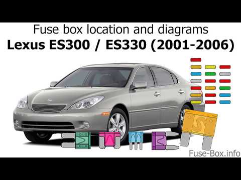 Fuse box location and diagrams: Lexus ES300 / ES330 (2001-2006)