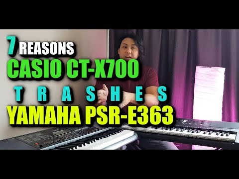 7 Reasons Casio CT-X700 is better than Yamaha PSR-E363