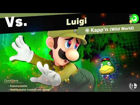 Super Smash Bros Ultimate World of Light: Luigi vs Kapp'n (Wild World)