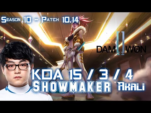 DWG Showmaker AKALI vs RENEKTON Mid - Patch 10.14 KR Ranked