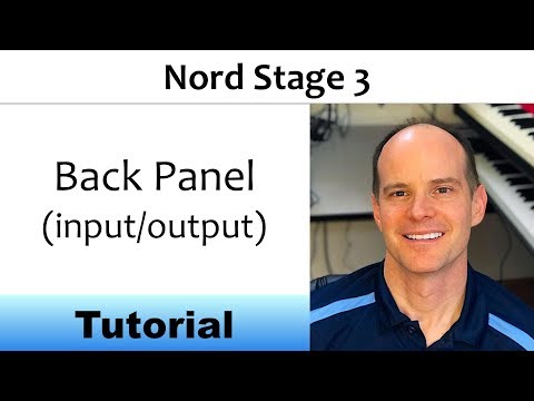 Nord Stage 3 Back Panel (inputs / outputs)