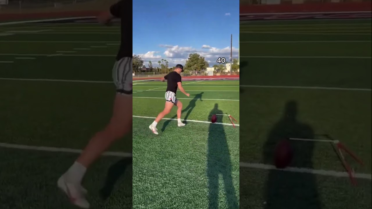 I TESTED HOW FAR I CAN KICK A FIELD GOAL FROM AND THIS HAPPENED