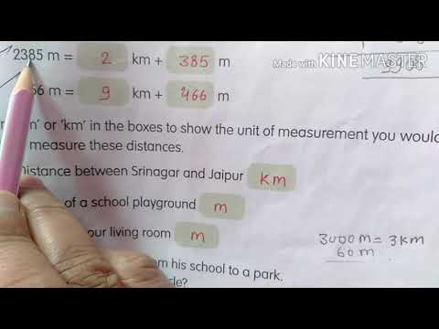 Class 3 mathematics Macmillan approach converting meters into kilometers and kilometres into metres
