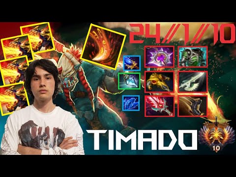 Timado Huskar Carry Gameplay Patch 7.31b - Dota 2 Full Gameplay Perspective