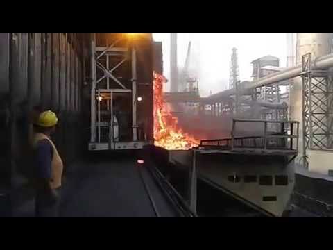 Coke Pusher Discharge