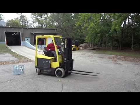 Surplus Forklift Auction Fall 2015 - Lot 92 - 6,500 LB. HYSTER E65XN ELECTRIC LIFT TRUCK