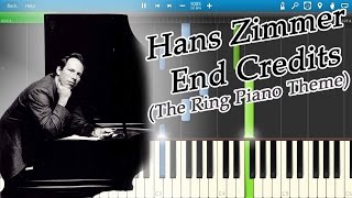 Hans Zimmer - End Credits (The Ring Piano Theme) [Piano Tutorial] Synthesia