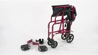 Medline Ultralight Transport Wheelchair Video