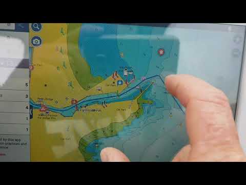 Using navionics app on a boat ipad or tablet