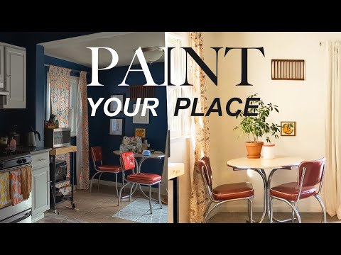 a dark kitchen gets a complete transformation (using only paint!)