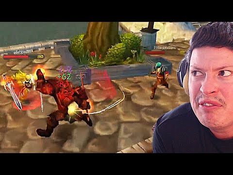 Dueling 1v2 in Stormwind City ! WoW Classic Highlights