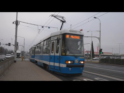 Polônia, Wrocław, passeio de bonde 3 de Cracóvia até a praça Zgody (Muzeum Etnograficzne)