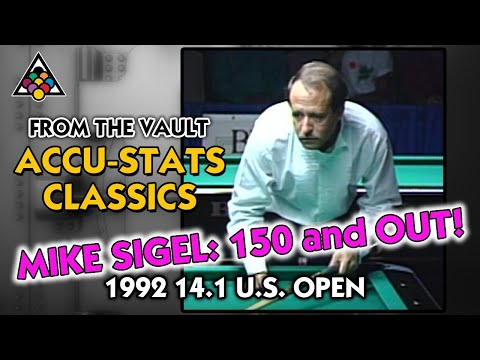 MIKE SIGEL - 150 and out: 1992 14.1 U.S. OPEN