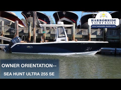 New Boat Owner's Orientation--Sea Hunt Ultra 255 SE