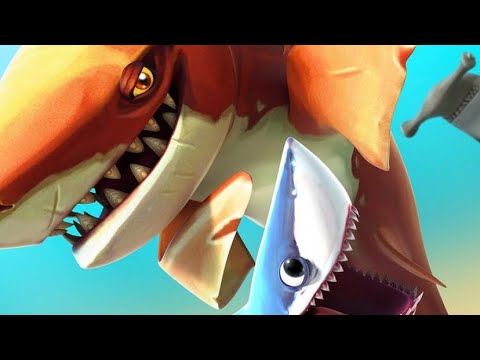 TIGER SHARK , PORBEAGLE & HAMMERHEAD ALL MOVIES COMPILATION - Hungry Shark World 10th