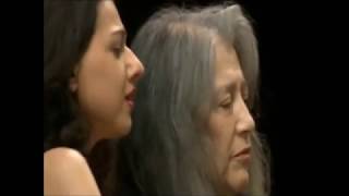 Khatia Buniatishvili &amp; Martha Argerich Rachmaninoff Waltz for 4 Hands