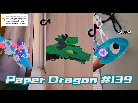 Dragon Puppet Crafts - Paper Dragon TikTok Compilation #139