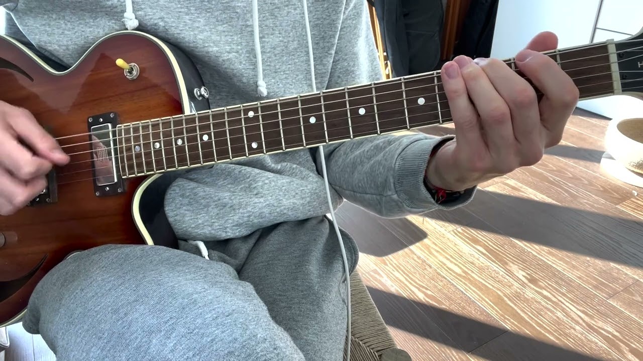 Roberto Barlocci playing the bluesy intro riff from Rik Emmett's "Stand Still" on electric guitar