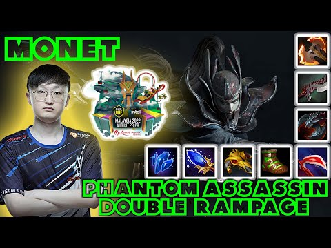 Monet Phantom Assassin 2x Rampage game 2 upper bracket finals Aster vs Secret ESL ONE MALAYSIA 2022