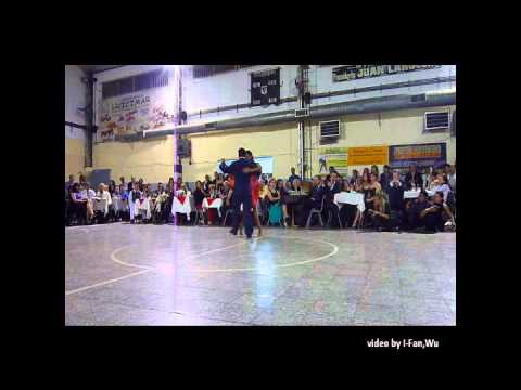  Roxana Suarez  and  Sebastian Achaval  are  dancing  to  the  tango  "  Dime Mi Amor  "