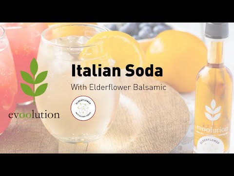 Elderflower Balsamic Italian Soda