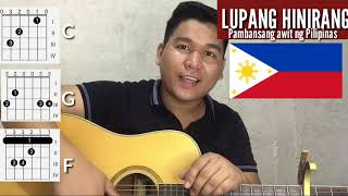 Download lagu 3 Chords, LUPANG HINIRANG -Philippine National Anthem (Easy Guitar Tutorial) mp3