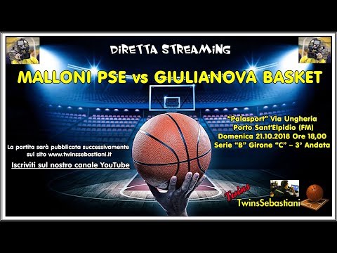 MALLONI PSE BASKET vs GIULIANOVA BASKET 21/10/2018 Ore 18:00 - Serie "B" Girone "C"
