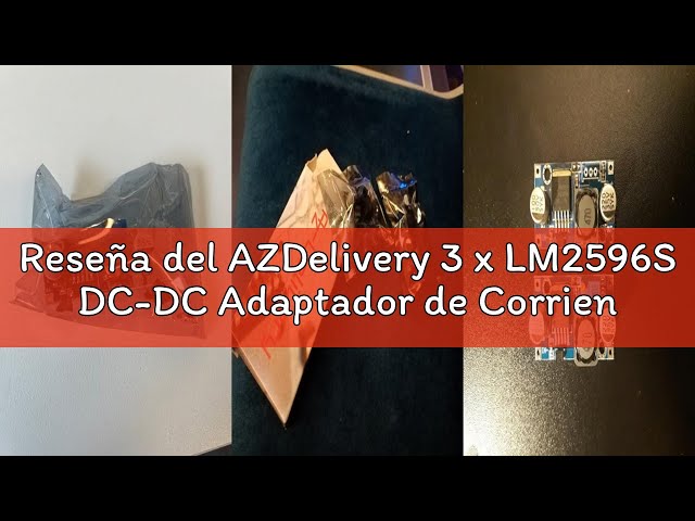 Vídeo relacionado con AZDelivery 5 x LM2596S DC-DC Adaptador de Corriente Modulo Step Down Compatible con Arduino con E-Book Incluido!