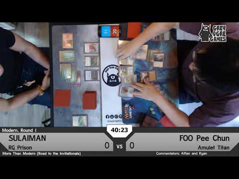 20190724 More than Modern Round 1 RG Prison vs Amulet Titan