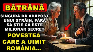 BĂTRÂNĂ SINGURĂ OFERĂ ADĂPOST UNUI NECUNOSCUT, FĂRĂ SĂ ȘTIE CĂ ESTE UN AFACERIST MILIONAR...