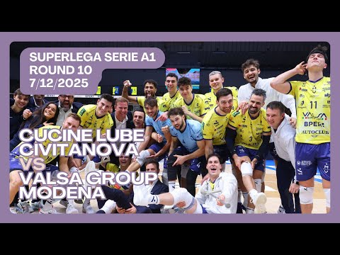 🏐Cucine Lube Cititanova vs Valsa Group Modena | SuperLega 2025/26 Round 10 | Italian League Men