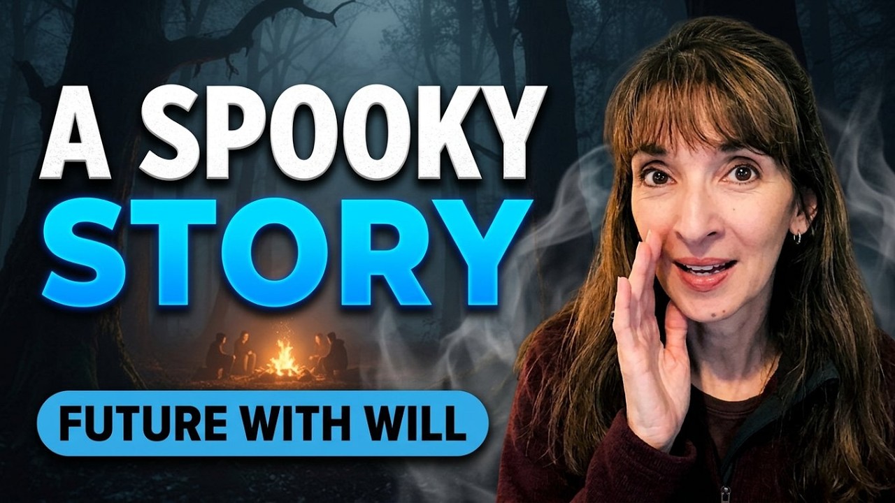 Easy English Grammar with a Ghost Story! 👻 Future with WILL