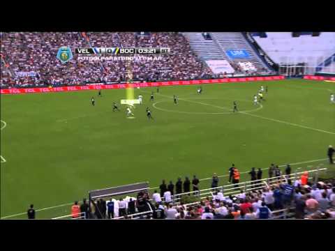 Gol Zárate visto con la lupa tecnológica. Vélez 1 -Boca 0. Final 2014. Fecha 5. Fútbol Para Todos