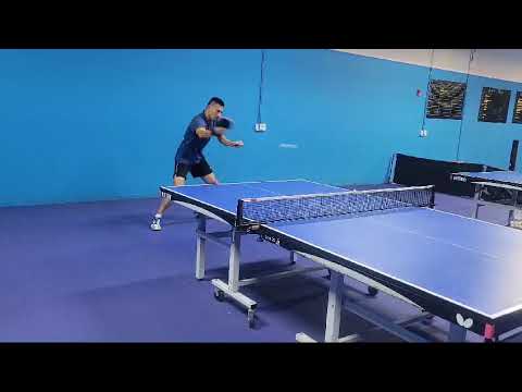 Butterfly Training Tips with Kou Lei - Mid Distance Power Backhand Looping