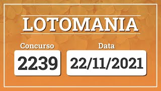 Capa de LOTOMANIA 2239
