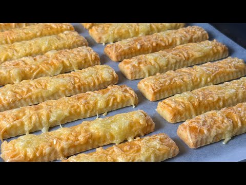 Crispy Cheese Straws Recipe | Fluffy Cheesy Snack!😋🧀