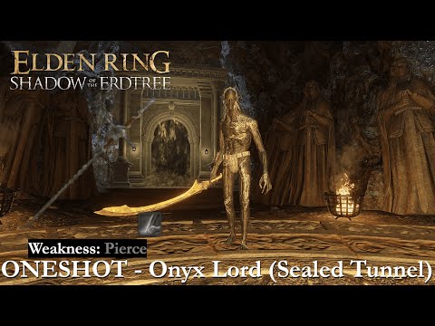 ELDEN RING - ONESHOT All Bosses (146/207): Onyx Lord (Sealed Tunnel)