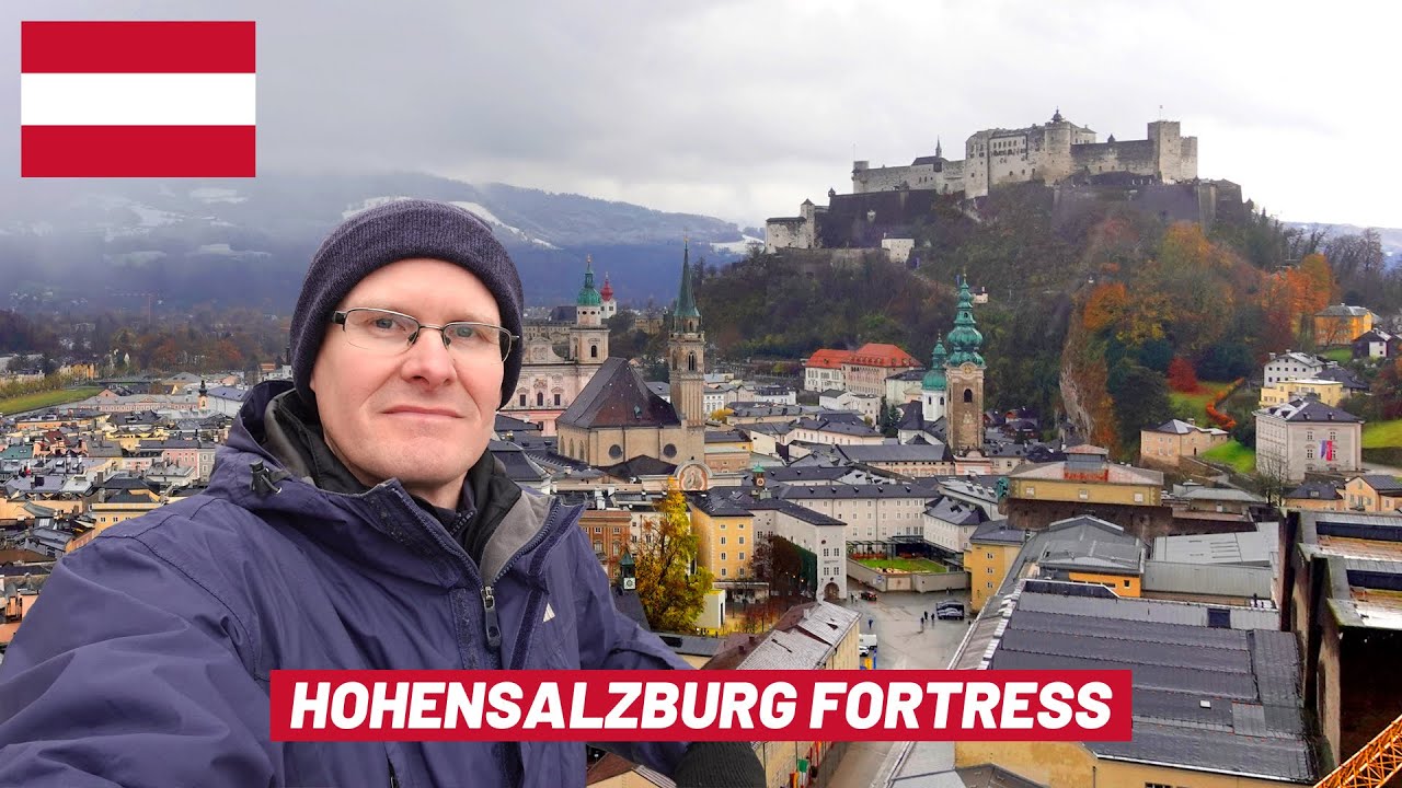 A traveler embarks on a visit to Hohensalzburg fortress.
