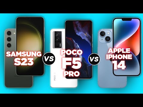 Samsung Galaxy S23 vs Xiaomi Poco F5 Pro vs Apple iPhone 14✅