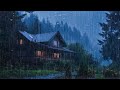 HEAVY RAIN at Night to Sleep Well and Beat Insomnia | Thunderstorm for Insomnia, Relaxing, Study
