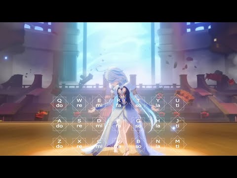 『Focalors Dance Theme』Genshin Impact Windsong Lyre | 風吹きのライアー