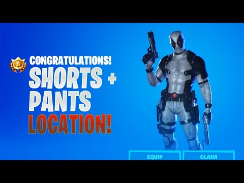 Find Deadpool's Shorts + Salute Deadpools Pants (Deadpool Variant Unlocked)