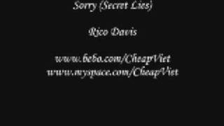 Sorry (Secret Lies) - Rico Davis (lyrics)