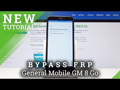 How to Bypass Google Verification in General Mobile GM 8 Go - Skip FRP