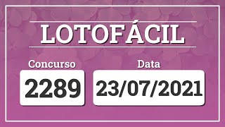 Capa de LOTOFÁCIL 2289