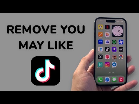 How To Remove TikTok You May Like Suggestions?