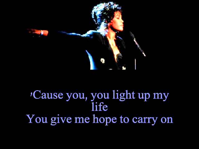 Whitney Houston - You Light Up My Life, chords, lyrics, video.